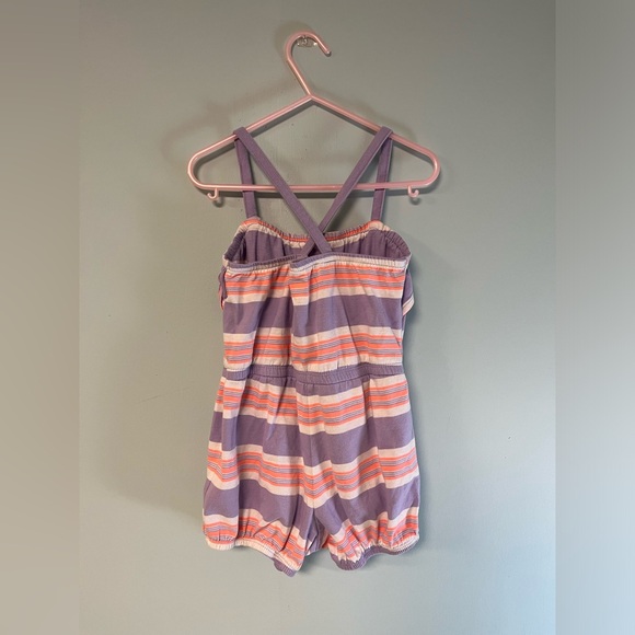 Old Navy Purple & Peach Girl Romper size 5T, toddler clothing, summer clothing - Picture 2 of 6
